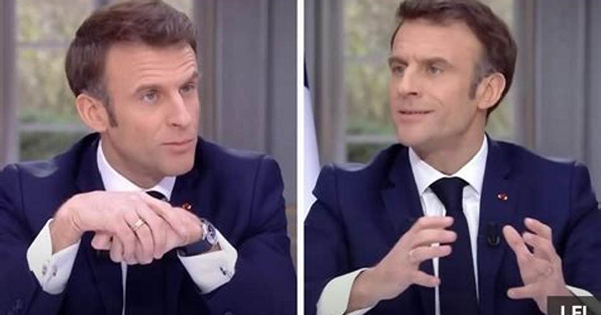 Emmanuel Macron Takes off Luxury Watch During Pensions Tv Interview | Emmanuel Macron