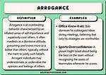 Examples of Arrogant Behavior