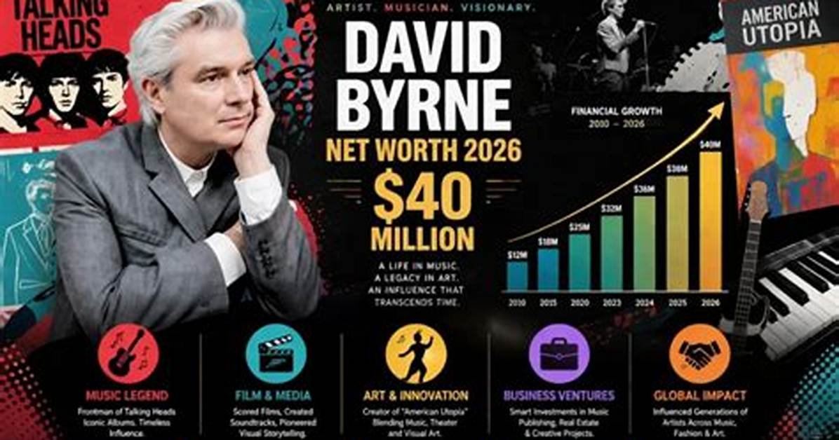 Exploring David Byrne's Financial Landscape: Net Worth 2024