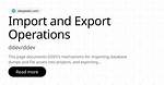 How to Use "Ddev Import-Db" and Specify the Path/File to Import