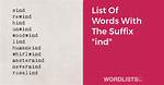 List of Words Starting with 'Ind'