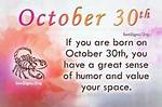 October 30 Famous Birthdays - Sunsigns. Org