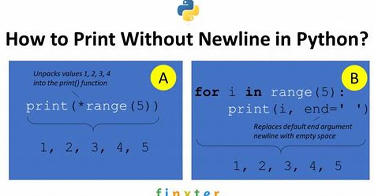 Python Print Without Newline a Step By