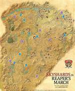 Reaper's March Skyshards Location Map the Elder Scrolls Online (Eso)